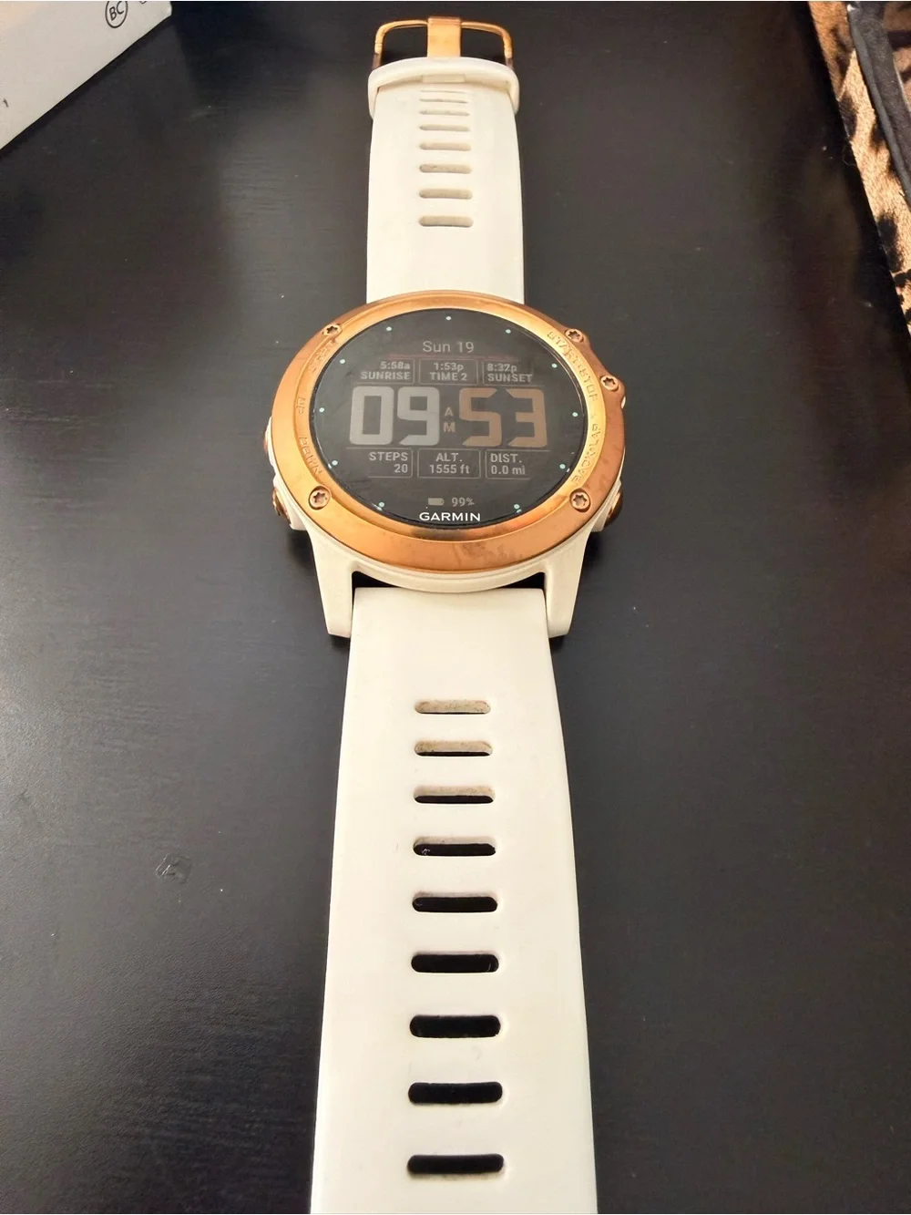 garmin Fenix 3 Sapphire Edition Multi Sport Training GPS Watch-Rose Gold Bezel